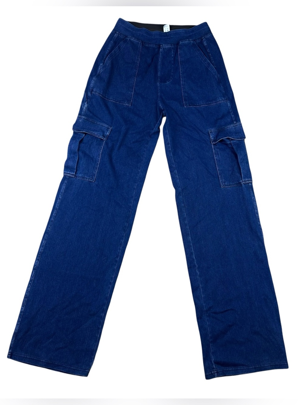 Halara Wide-Leg Cargo Pants in Deep Blue Size Small Tall